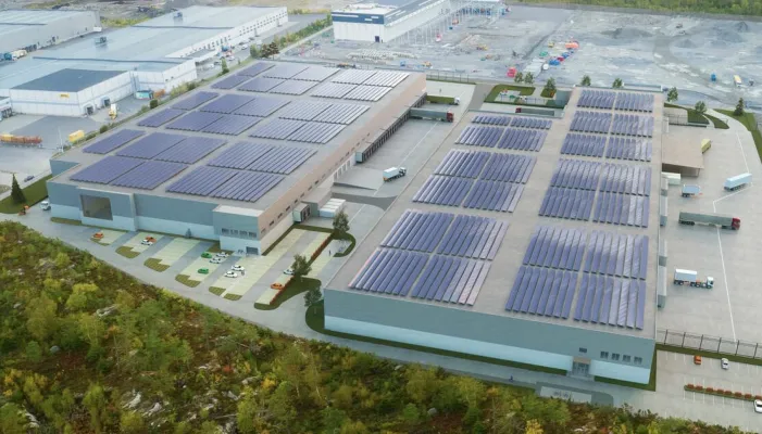 Oversiktsbilde av forretningsbygg